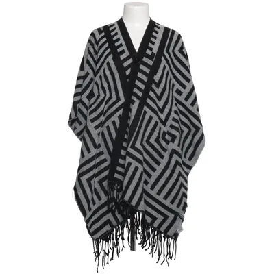 Poncho (Svart, Grå) från Blind Date Casual Akryl