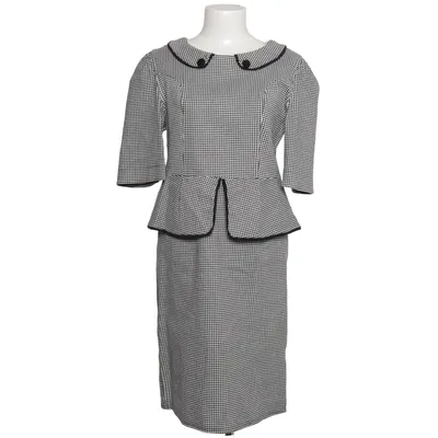 Dress (Black, White) from Miusol Elastane, Viscose