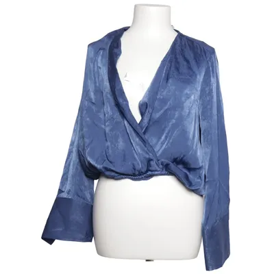 Slå-om top (Wrap Satin Top) fra NA-KD Polyester