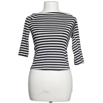 Langærmet t-shirt (Sort, Hvid) fra Dolly and Dotty Bomuld, Elastan
