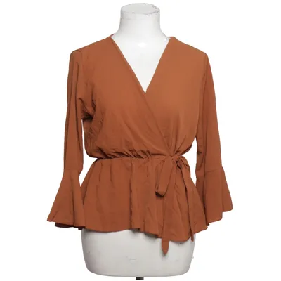 Wickelbluse (Braun) von Boohoo Elasthan, Polyester