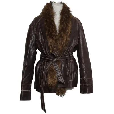 Shearling jacket (Brown) from Sarah Kern Leather, Polyester