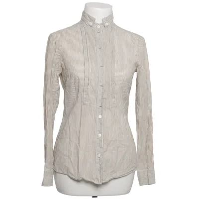Shirt (Beige, White) from Massimo Dutti Woman