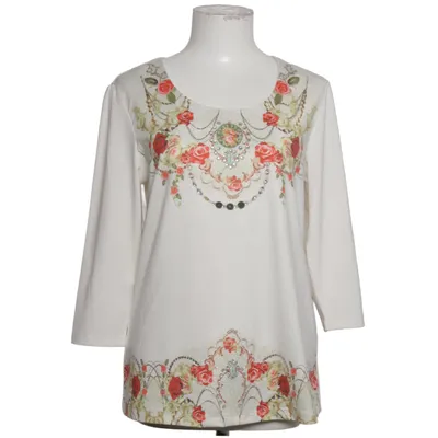 Top (Weiß, Mehrfarbig) von Himmelblau Couture by Lola Paltinger Elasthan, Polyester