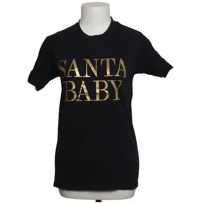 T-shirt (Sort, Guld) fra L.A.LU Design Bomuld