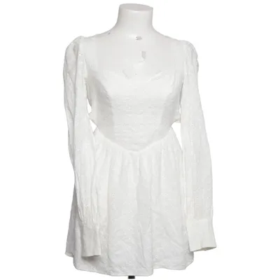 Klänning (Vit) från NA-KD Bomull, Elastan, Polyester