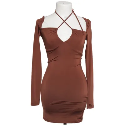 Dress (Brown) from Bershka Elastane, Polyester