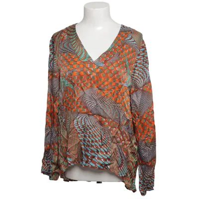 Blus (Orange, Blå, Brun) från SØR Silke, Viskos