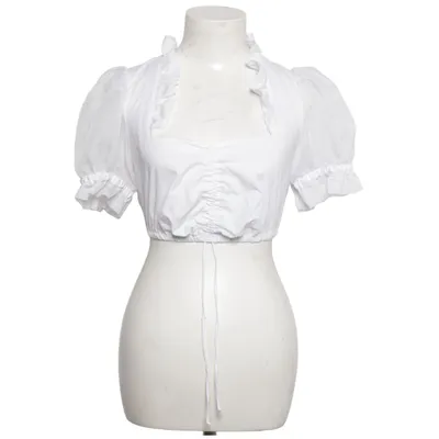 Dirndlbluse (Hvid) fra Alpina Bomuld, Polyester