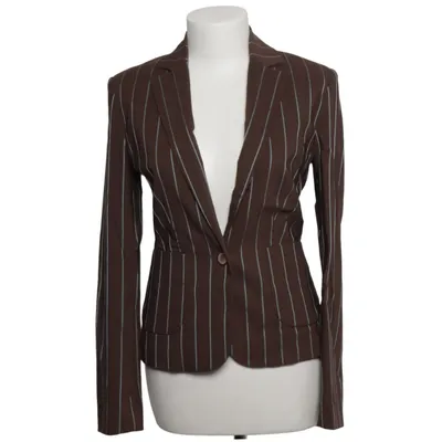 Blazer (Brown, Blue) from Zero Base Elastane, Polyamide, Polyester