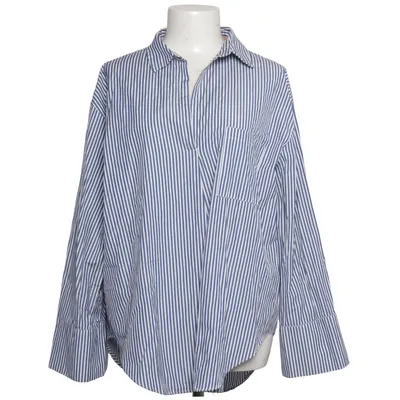 Chemise (Bleu, Blanc) de Zara Woman Coton, Polyester
