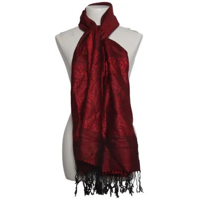 Scarf (Red, Black) from Elisabeth Naeem Acrylic, Silk