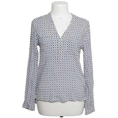 Blouse (Blue, White) from Oodji Viscose