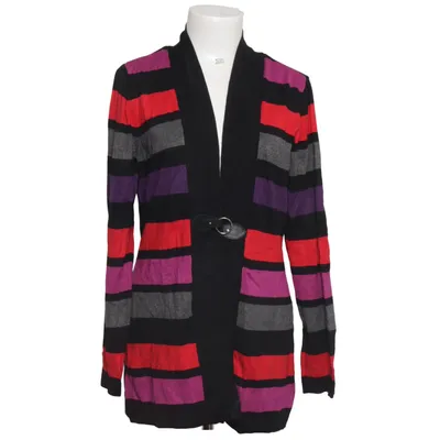 Cardigan (Sort, Flerfarvet) fra Canda Premium Polyamid, Viscose