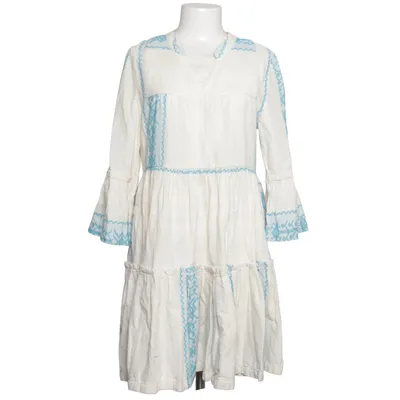Kjole (Hvid, Blå) fra Haris Cotton