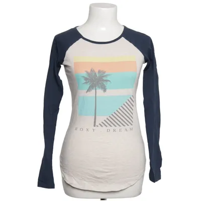 Baseball T-shirt (Blue, White, Multicolored) from Roxy Cotton