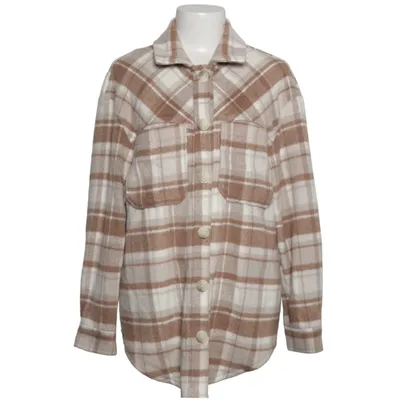 Överskjorta (Brun, Vit) från Dotti Akryl, Bomull, Polyamid, Polyester, Viskos, Ull