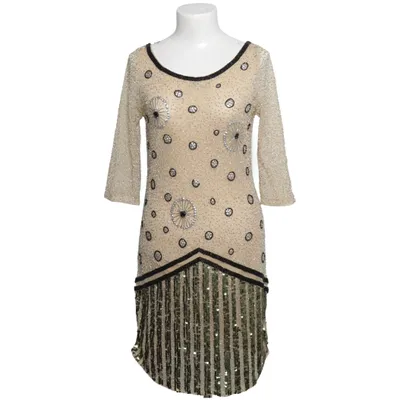 Cocktail dress (Beige, Black, Multicolored) from Twin Set Simona Barbieri Polyamide, Polyester