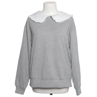 Sweatshirt (Gray, White) from New Look Cotton, Elastane, Polyester
