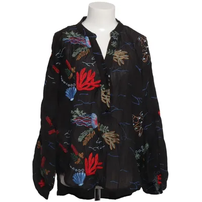 Blouse (Black, Multicolored) from Lamiar Nylon, Tencel