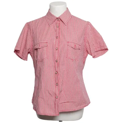 Korte mouwen shirt (Rood, Wit) van Nockstein Trachten Katoen