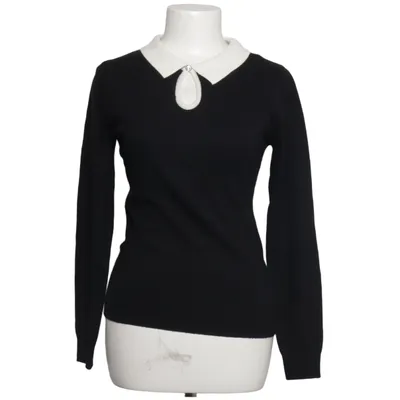 Sweater (Black, White) from William de Faye Cashmere, Elastane, Silk, Viscose