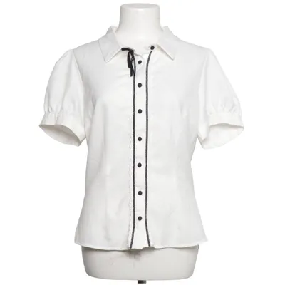 Short sleeve shirt (White, Black) from Collectif Elastane, Polyester
