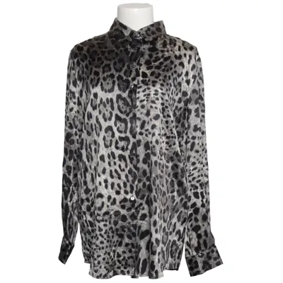 Blouse (Gray, Black) from Insieme Elastane, Silk