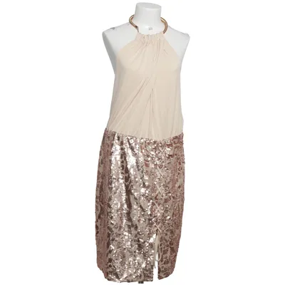 Cocktail dress (Beige, Gold) from Venus Elastane, Polyester