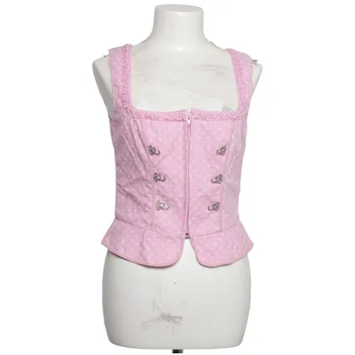 Dirndlblus (Rosa, Vit) från Country Line Bomull