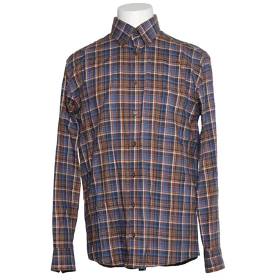 Flannel skjorte (Blå, Brun, Flerfarvet) fra Jan Paulsen Bomuld