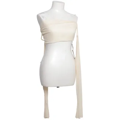 Crop top (Beige) Elastan, Polyester