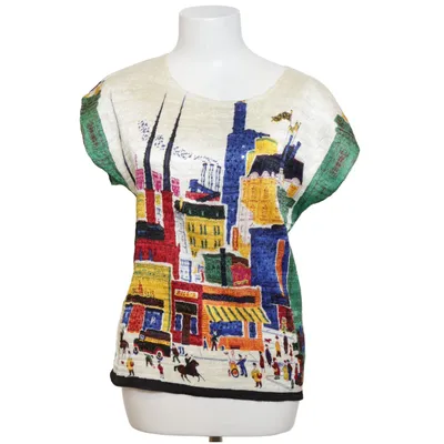 T-shirt (Wit, Meerkleurig) van Kriss Polyester