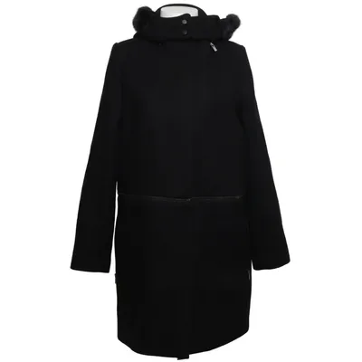 Manteau (Noir) de Zac Posen Acrylique, Polyester, Laine