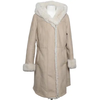 Shearlingjakke (Beige, Hvid) fra Otto Kern