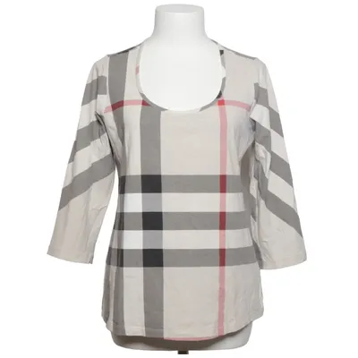 T-shirt à manches longues (Beige, Noir, Rouge) de Burberry Brit Coton, Élasthane