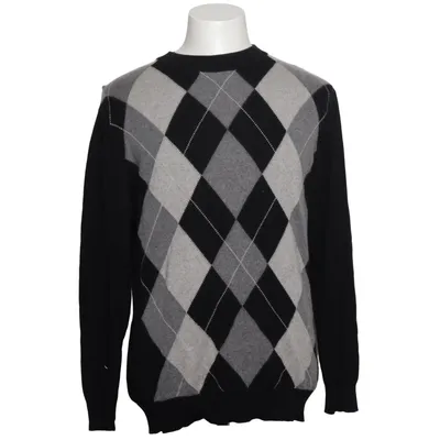 Strickpullover (Schwarz, Grau) von Port Louis Kaschmir, Seide