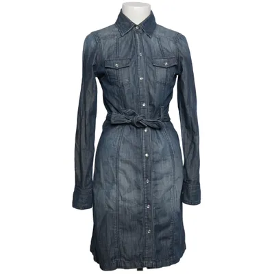 Denim jurk (Blauw) van GANT Katoen, Elastaan