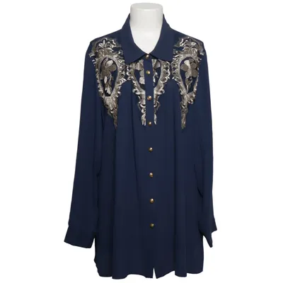 Blus (Blå, Guldfärgad) från Alfredo Pauly Polyester