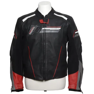 Blouson de moto (Noir, Gris, Rouge) de Probiker Élasthane, Cuir, Polyamide, Polyester