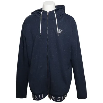 Capuchon sweater (Neps Zip Through Hoodie) van SikSilk Katoen, Elastaan, Polyester