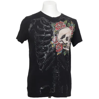 T-shirt (Black, Multicolored) from Ed Hardy Cotton