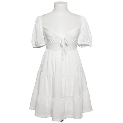 Robe (Blanc) de Gina Tricot Élasthane, Polyester recyclé