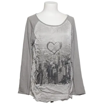 Long sleeve T-shirt (Gray) from G.Ricceri Cotton, Silk