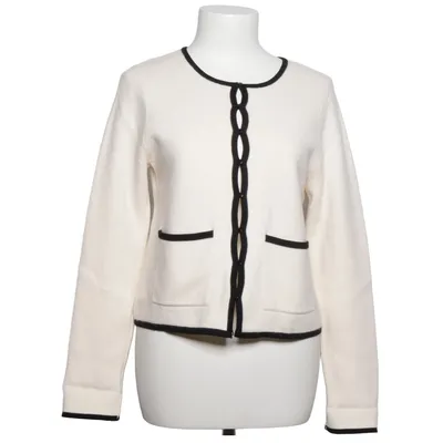Cardigan (Blanc, Noir) de La Maille Sézane Laine de mouton
