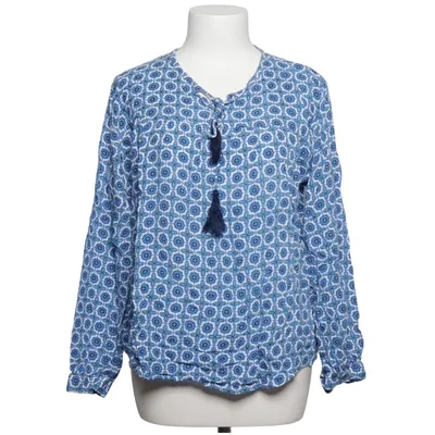 Blouse (Blue, White) from Zwillingsherz Viscose