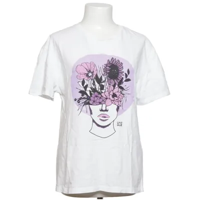 T-shirt (White, Multicolored) from UNQ Cotton