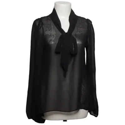 Schluppenbluse (Schwarz) von The Vintage Shop Polyester