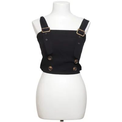 Crop top (Zwart) van Nina