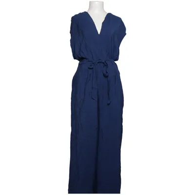Jumpsuit (Blue) from Mango Elastane, Polyamide, Polyester, Viscose